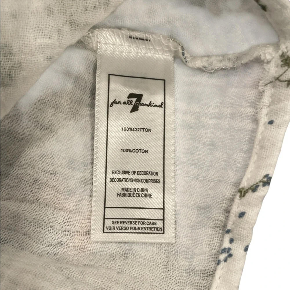 7 For All Mankind Girls Floral Print Matching Set Size 0-3 months.